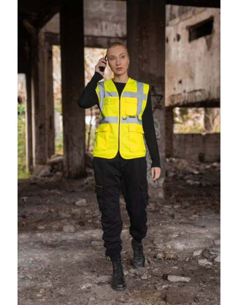 Vestă de lucru multifuncțională cu buzunare